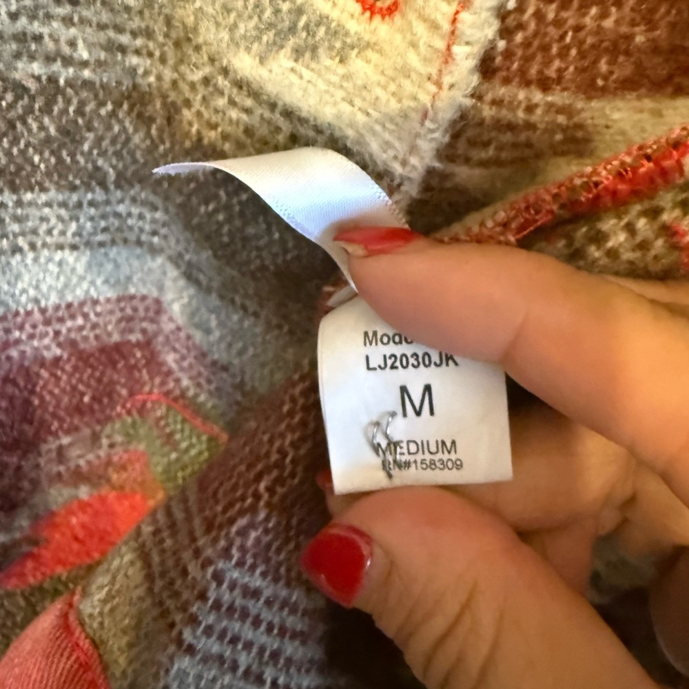 Southwestern Pattern Cropped Jacket MEDIUM modern fit - Picture 8 of 13